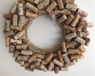 WINE CORK WREATH