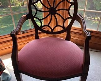 PAIR OF SPIDER WEB CHAIRS
