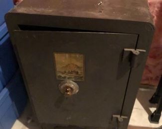 ANTIQUE SAFE WITH COMBINATION