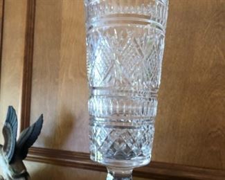 WATERFORD HAND SIGNED BY MASTER CUTTER VASE