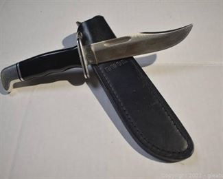 Buck 199v Knife with Leather Sheath