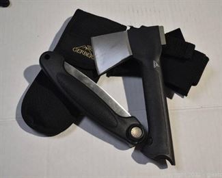 Gerber Axe and a Pack Saw