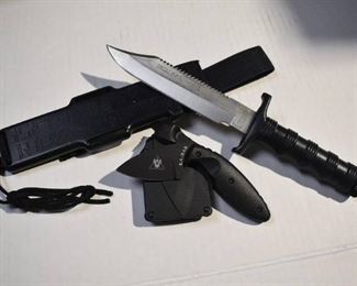 Ka Bar TDI Law Enforcement Knife 1480 Special Force Survival Knife with Morse Code on Sheath