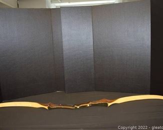 Vintage Bear Archery Co Zebra Wood Recurve Bow