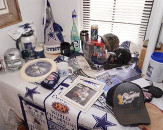 Dallas Cowboy collectibles and other sporting collectibles