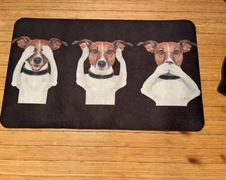 See no evil, hear not evil, speak no evil rug