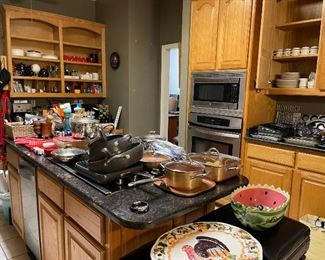 Looking across the very full kitchen!