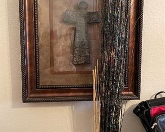 Great art piece, long twig floor standing decor