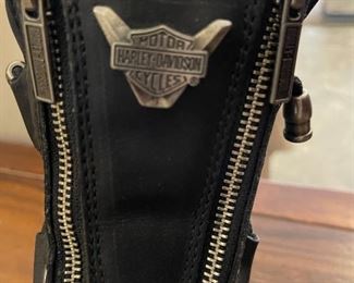 Harley Davidson black leather boots