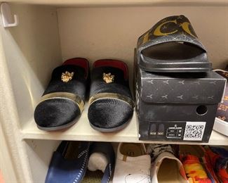 Dress shoes and flip flops