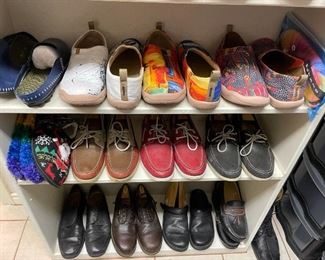 Leather casual and dress shoes, slippers