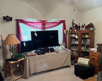 Looking into the office