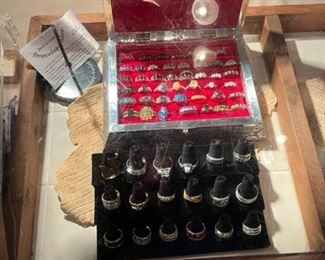 A great selection of sterling rings