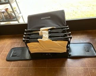 With the cover unzipped