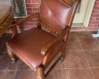 A closer look at one of the chairs