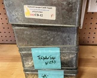 tins full of wicks