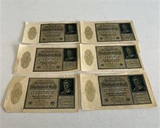 Lot 41
Large old German bank notes