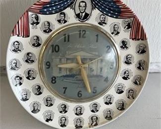 Lot 71
Vintage spartus US presidents clock