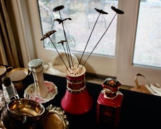 Vintage hat pins & haat pin holders