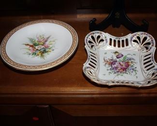 Dresden & Royal Worcester plates