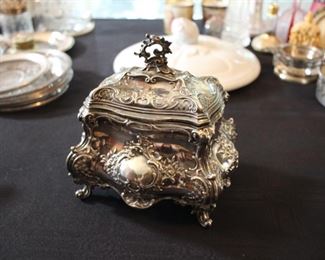 800 silver German trinket box