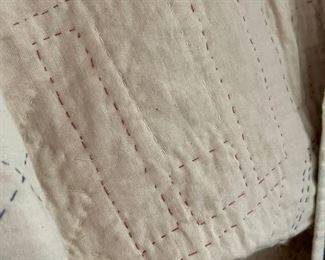 Backside hand-stitching