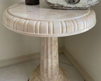 Solid marble table
