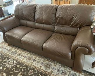 Italsofa by Natuzzi leather sofa, loveseat, armchair & ottman set