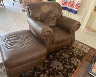 Italsofa by Natuzzi armchair and ottoman