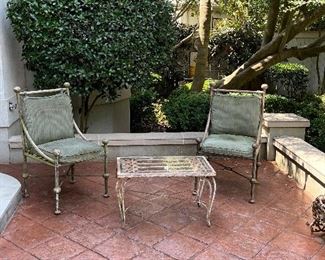 Beautiful neoclassical patio furniture 