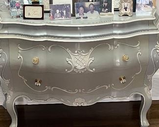Hand painted French Bombay chest