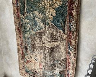 A rare antique Aubusson tapestry