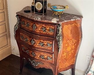 19th Century French Louis Revival Marquetry Commode