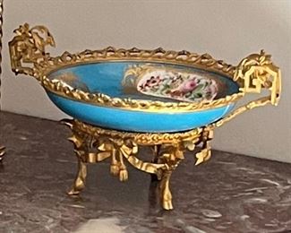 Large gilt bronze Porcelain bowl Sèvres