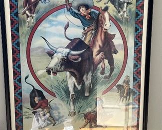 Life and Adventures of Buffalo Bill Vintage Western Shows original exhibition poster