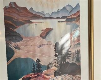 Original Photographic Poster, Sils, Engadin, Switzerland…1930s