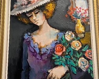 RARE JACQUES BOLORE PAINTING