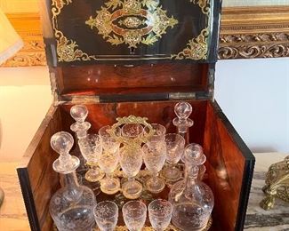 Interior of Napoleon III tantalus