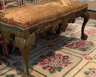 Antique French “liaison” bench 