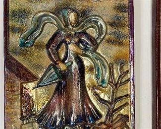 Collection of four Bottega Gatti, Faenza, 1950 ca Le quattro stagioni