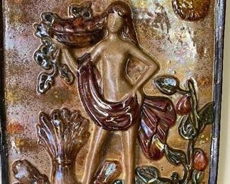 Collection of four Bottega Gatti, Faenza, 1950 ca Le quattro stagioni