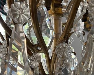 Large cut crystal drops