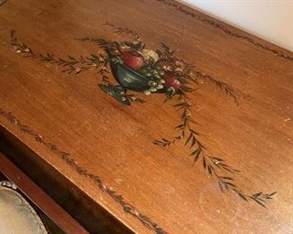 Lovely petite French hand painted desk