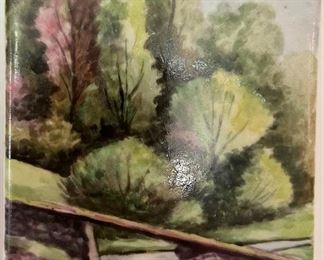 Limoges porcelain plaque