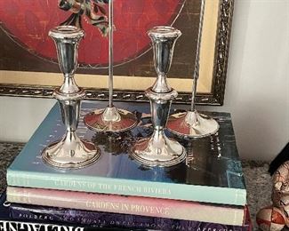 Sterling accessories and books.