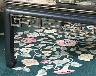 Gorgeous antique Chinese Chippendale tea table