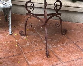 Antique French scroll iron table