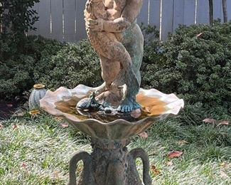 Early 1800s French bronze fountain purchased in Paris