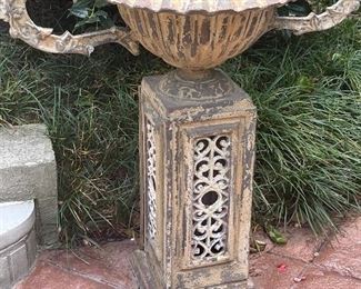 Gorgeous pair of antique French bronze urns