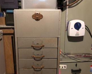 Vintage steel filing cabinet
